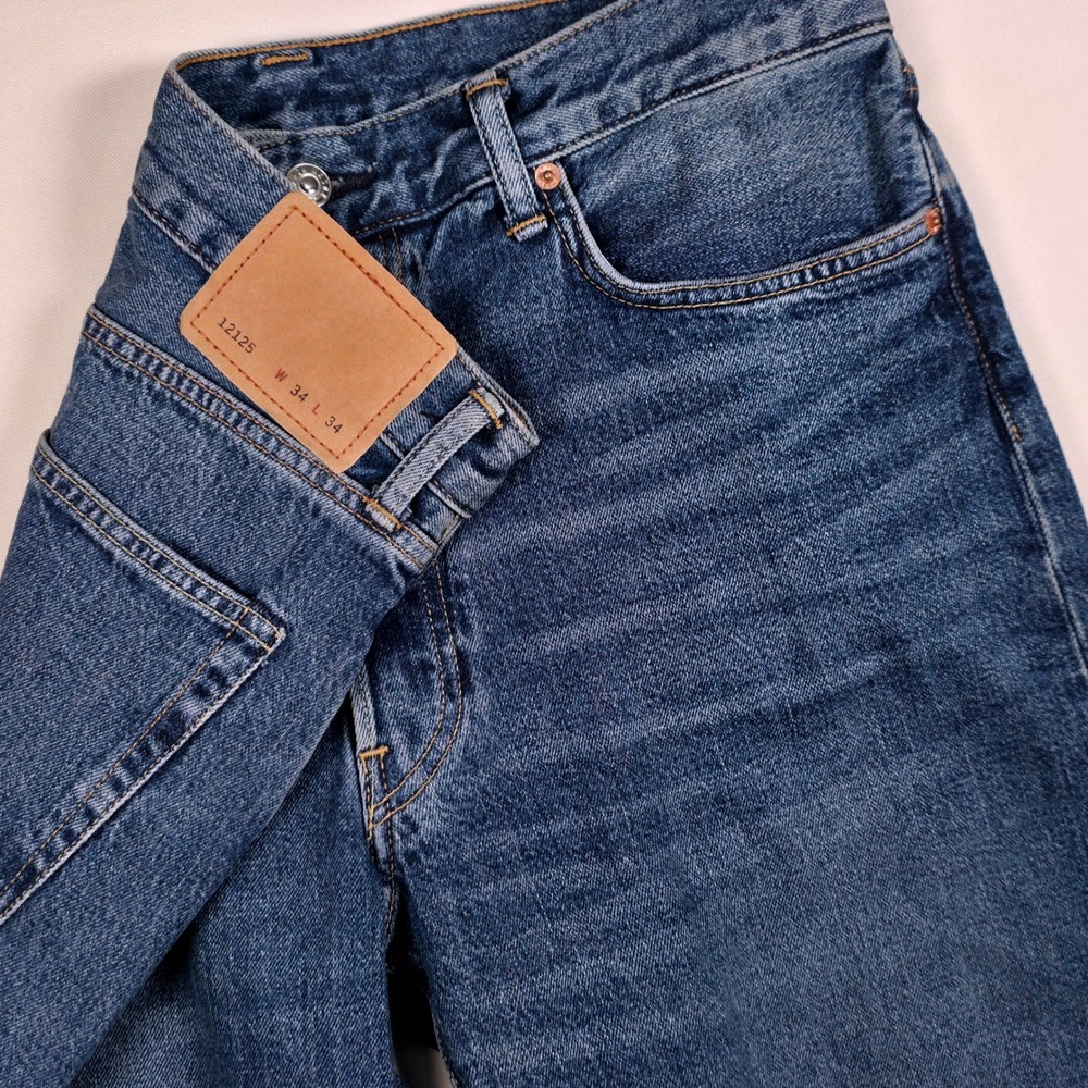 Buck Mason Ford Standard Jeans Men 34x34 Blue Japanese Indigo Denim